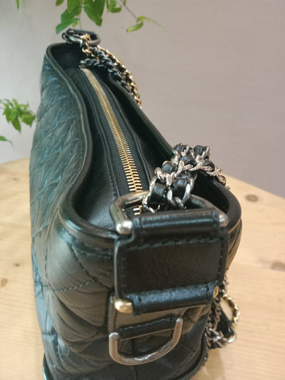 Chanel Gabrielle Medium Calfskin Black Series 24