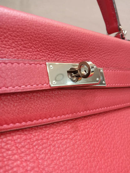 Hermes Kelly 32 Rouge Casaque Togo Stamp I Square 2005