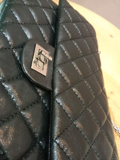 Chanel Reissue Flap Bag Iridescent Aged Calfskin Black Series 12
