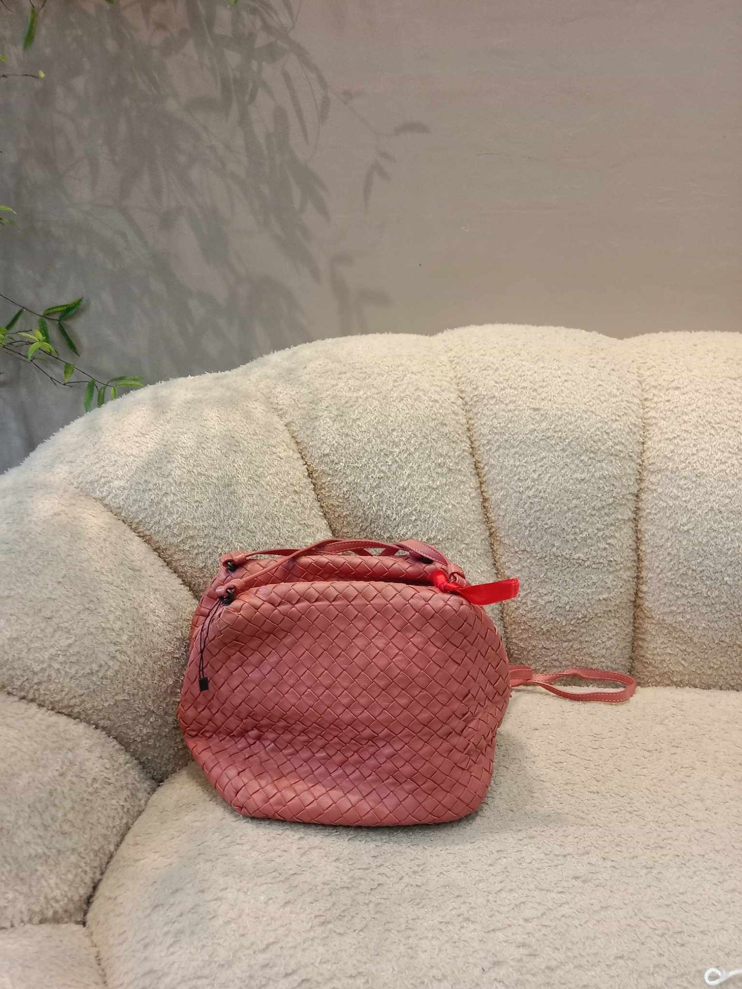 Bottega Veneta Vintage Nodini Shoulder Bag Pink