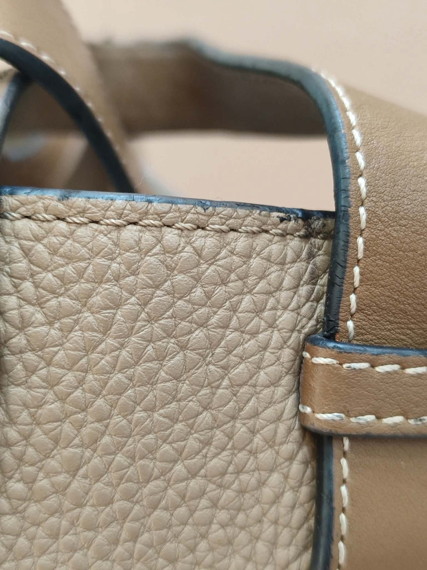 Loewe Hammock Bicolor Taupe/Brown Small Bag