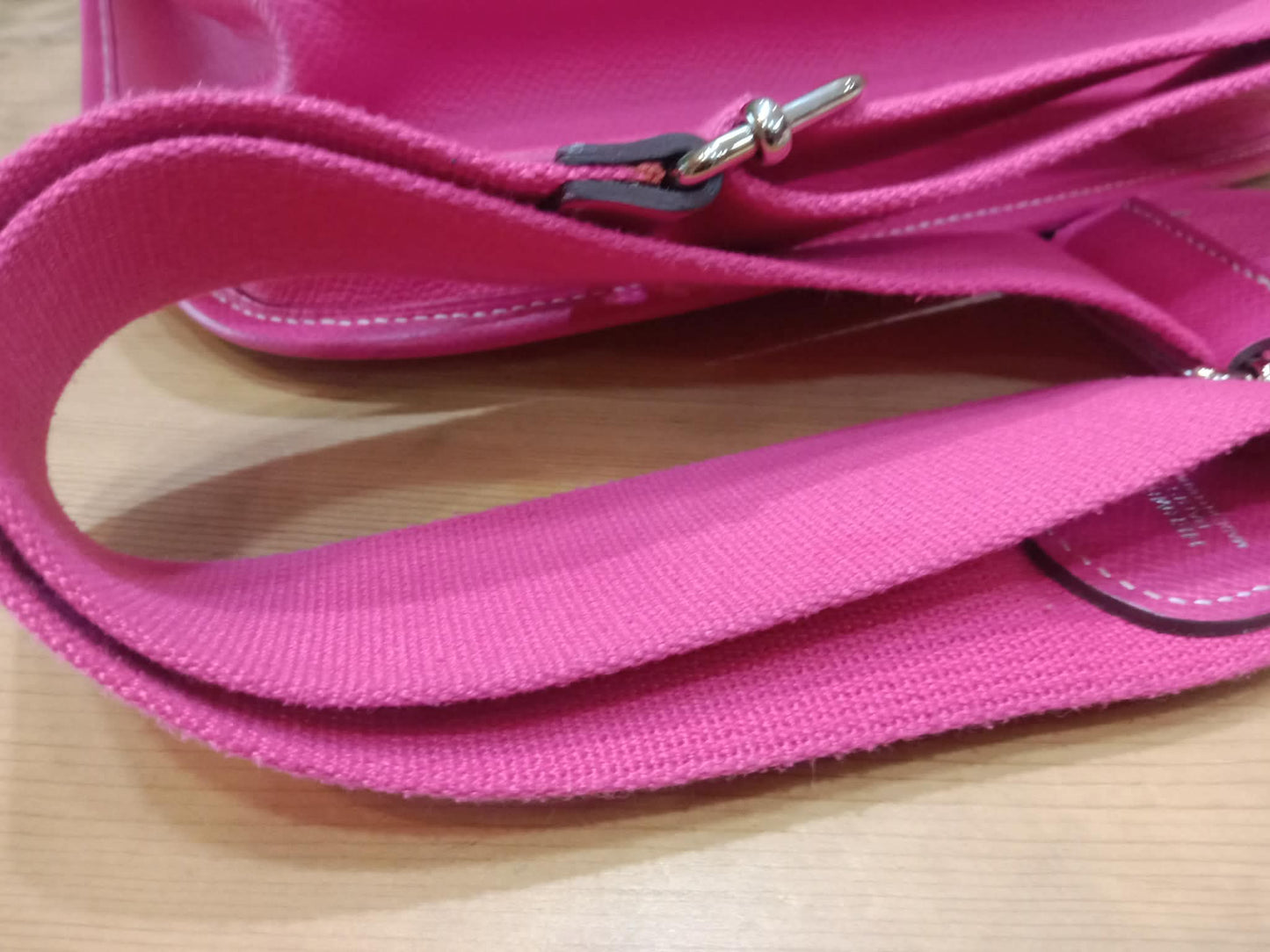 Hermes Evelyne Pink Epsom PM Stamp O Square 2011