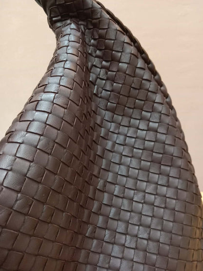 Bottega Veneta Intrecciato Espresso Woven Nappa Leather Maxi Bag