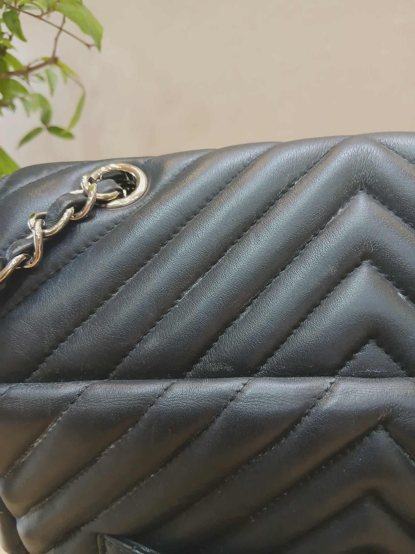 Chane Urban Spirit Backpack Chevron Lambskin Black Series 22
