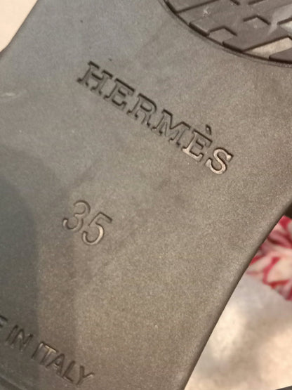 Hermes Egerie Sandals Black Size 35