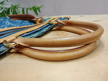 Louis Vuitton Monogram Denim Sac Plat Blue