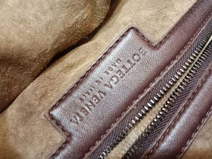 Bottega Veneta Intrecciato Espresso Woven Nappa Leather Maxi Bag