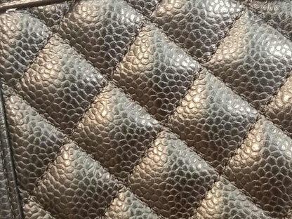 Chanel Leboy Old Medium Quilted Caviar Black Series 25