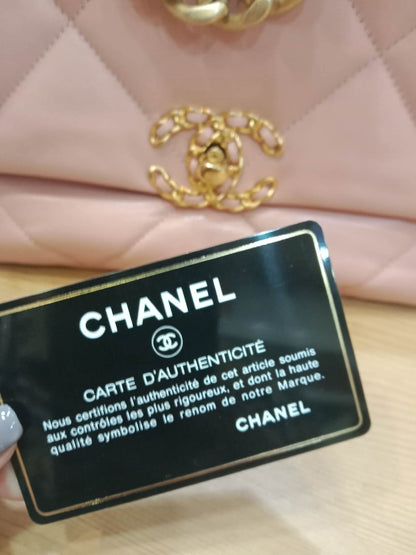 Chanel 19 Lambskin Light Pink Small Series 29