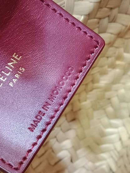 Celine Triomphe Panier Basket Purple Bag