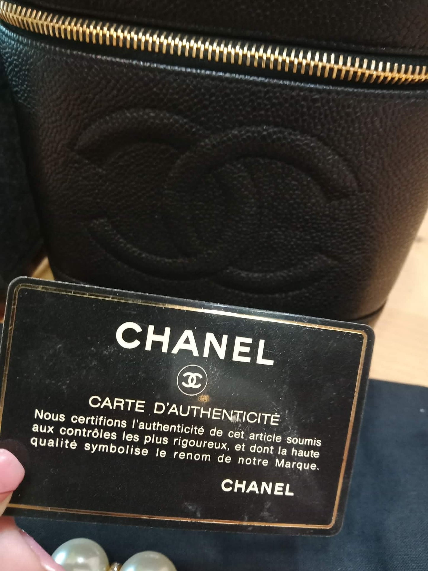 Chanel Vanity Caviar Black Series 4