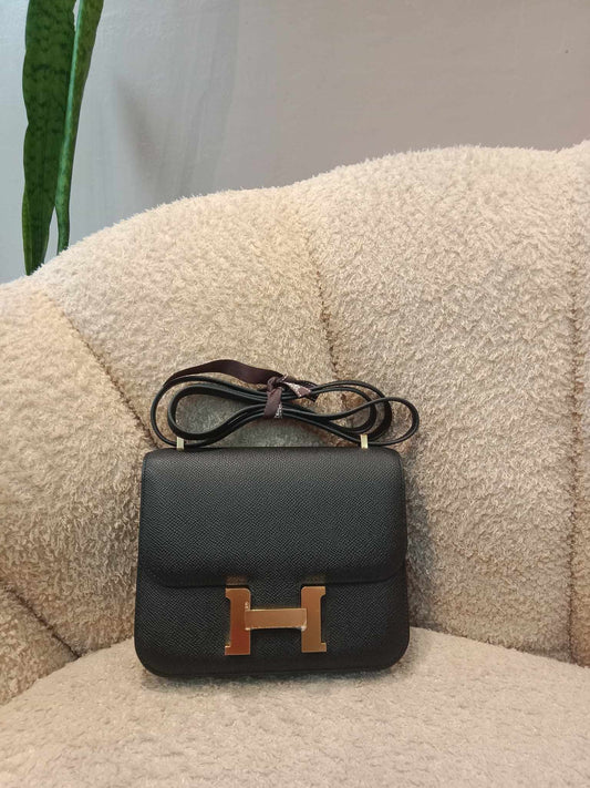 Hermes Constance 18 Black Stamp B 2023