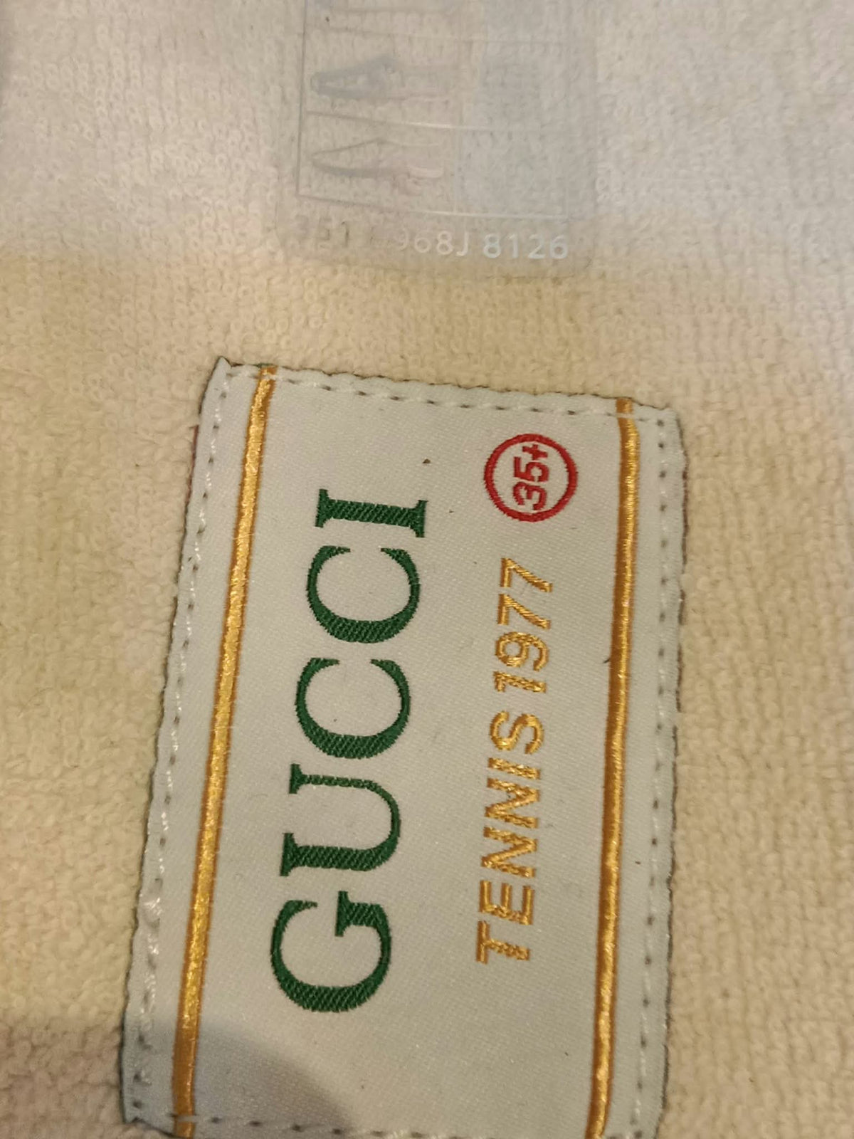 Gucci GG Monogram Platform Sneakers Ivory/Black Size 35.5