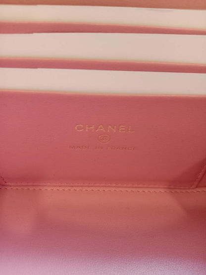 Chanel Vanity Tophandle Lambskin Pink Microchipped