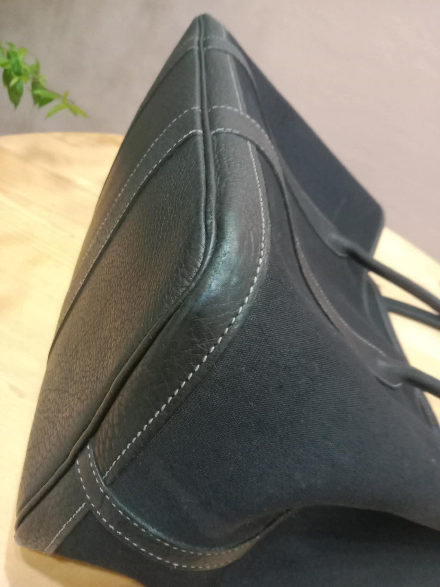 Hermes GPT 36 Canvas/Leather Black