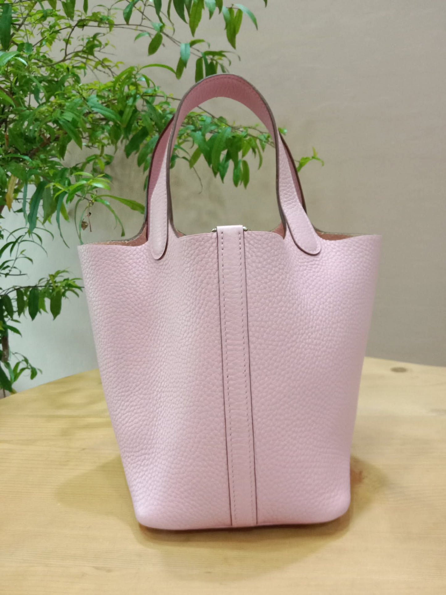 Hermes Picotin Lock 18 Rose Sakura Clemence Stamp Z 2021