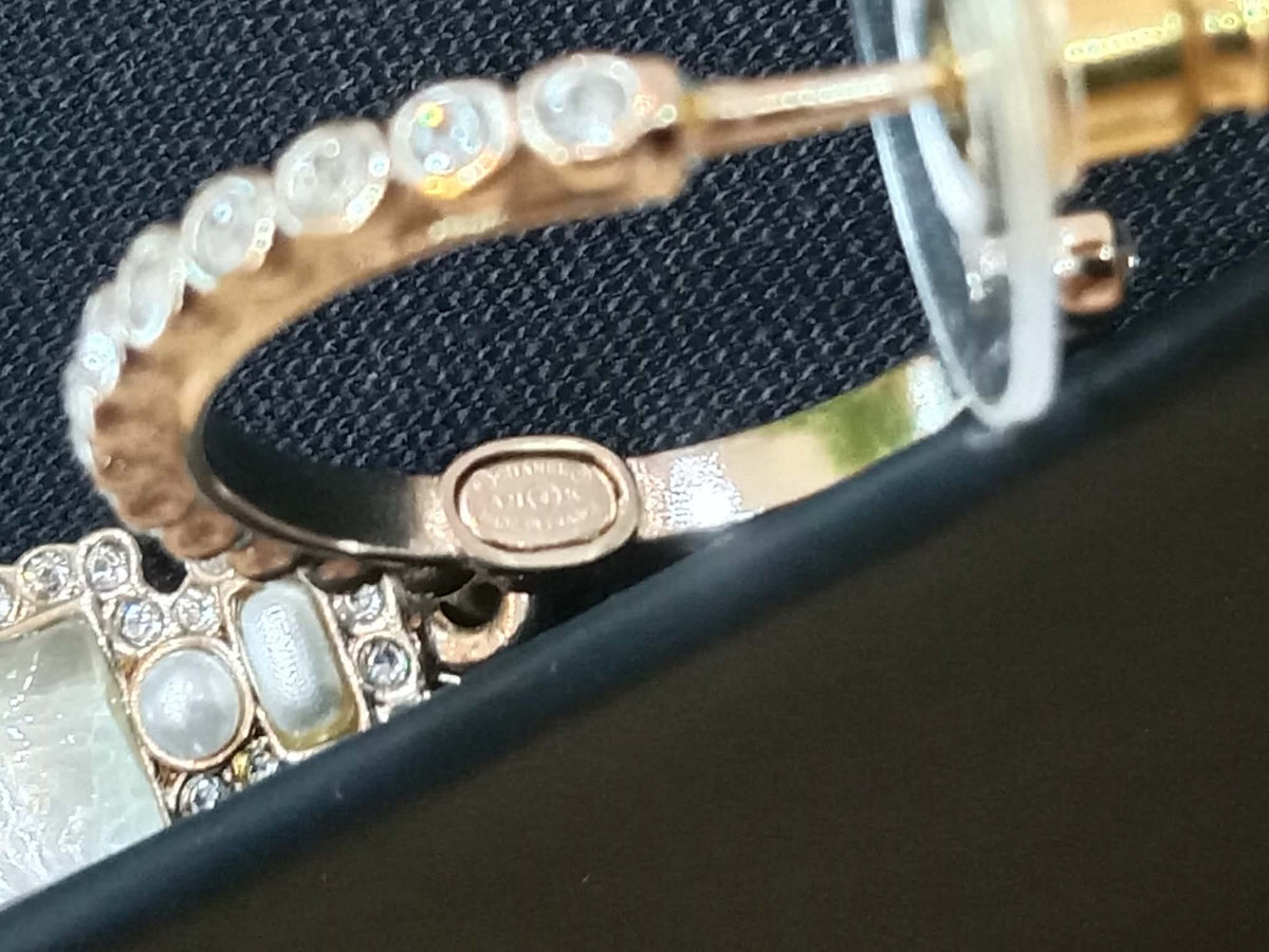 Chanel Drop Hoop Earrings