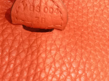 Hermes MIni Evelyne Orange Clemence Stamp Y 2020