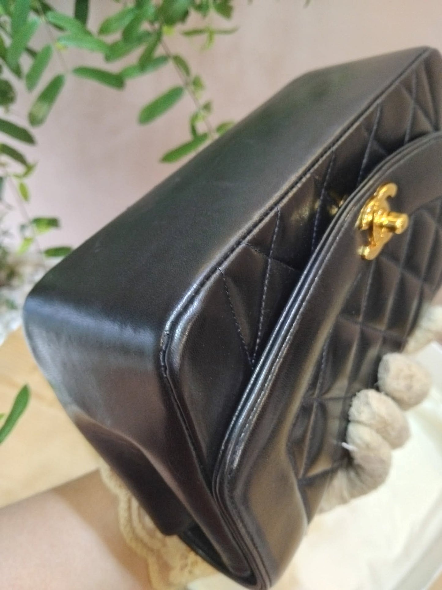Chanel Diana Flap Bag Lambskin Black Series 3