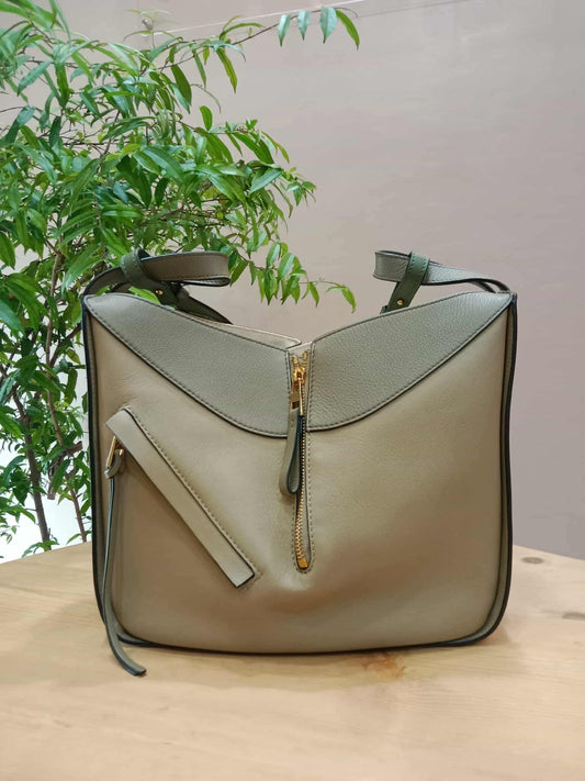 Loewe Hammock Two-Tone Sage Green/Beige Colorway Small