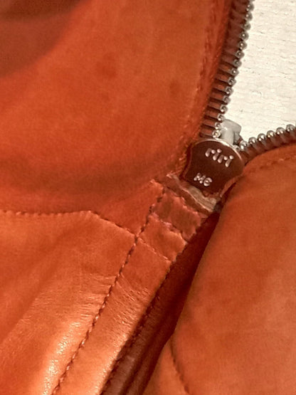 Hermes Bolide 31 Orange Clemence Stamp H Square 2004