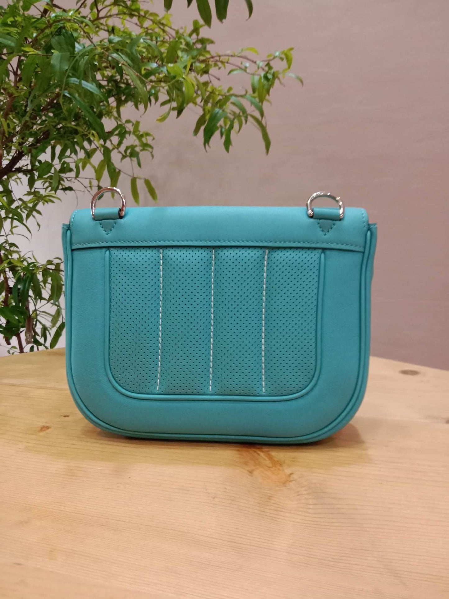 Hermes Berlin Mini Bleu Atoll Swift Stamp T 2015