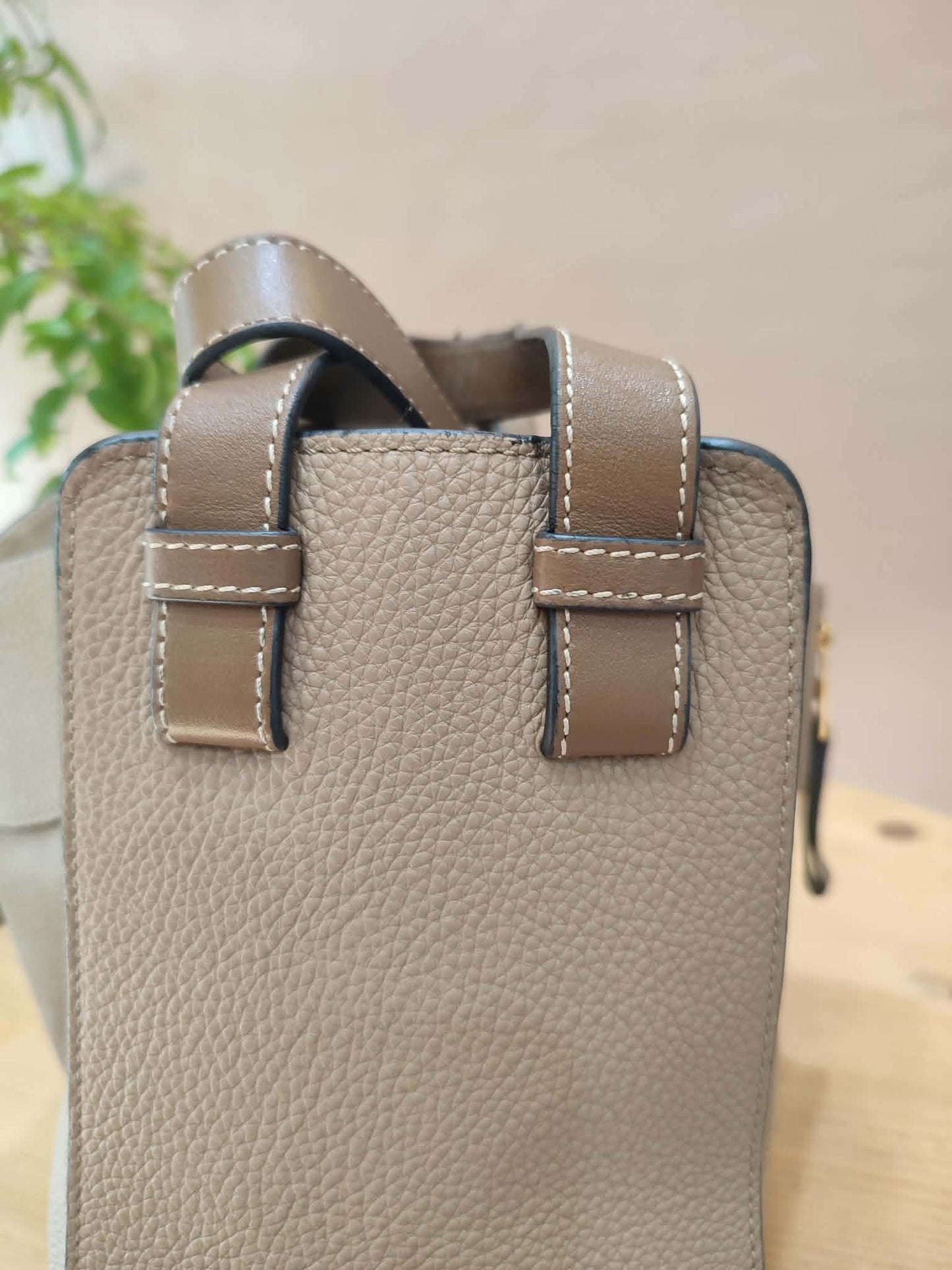 Loewe Hammock Bicolor Taupe/Brown Small Bag
