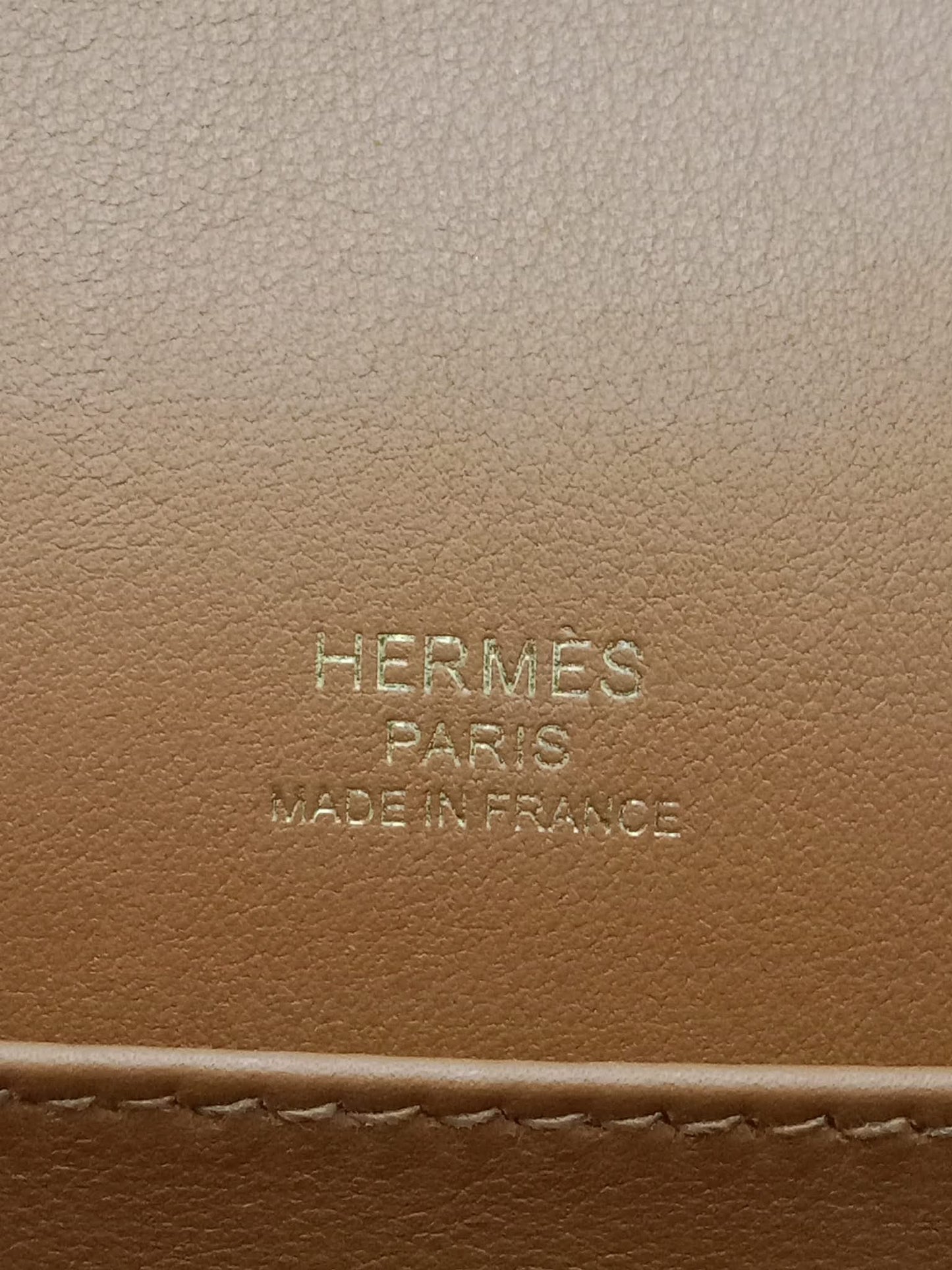 Hermes Geta Chevre Mysore/Swift Etoupe GHW Stamp U 2022
