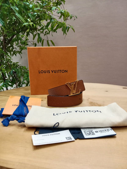 Louis Vuitton Taurillion Calfskin 30mm Reversible Belt Brown/Black