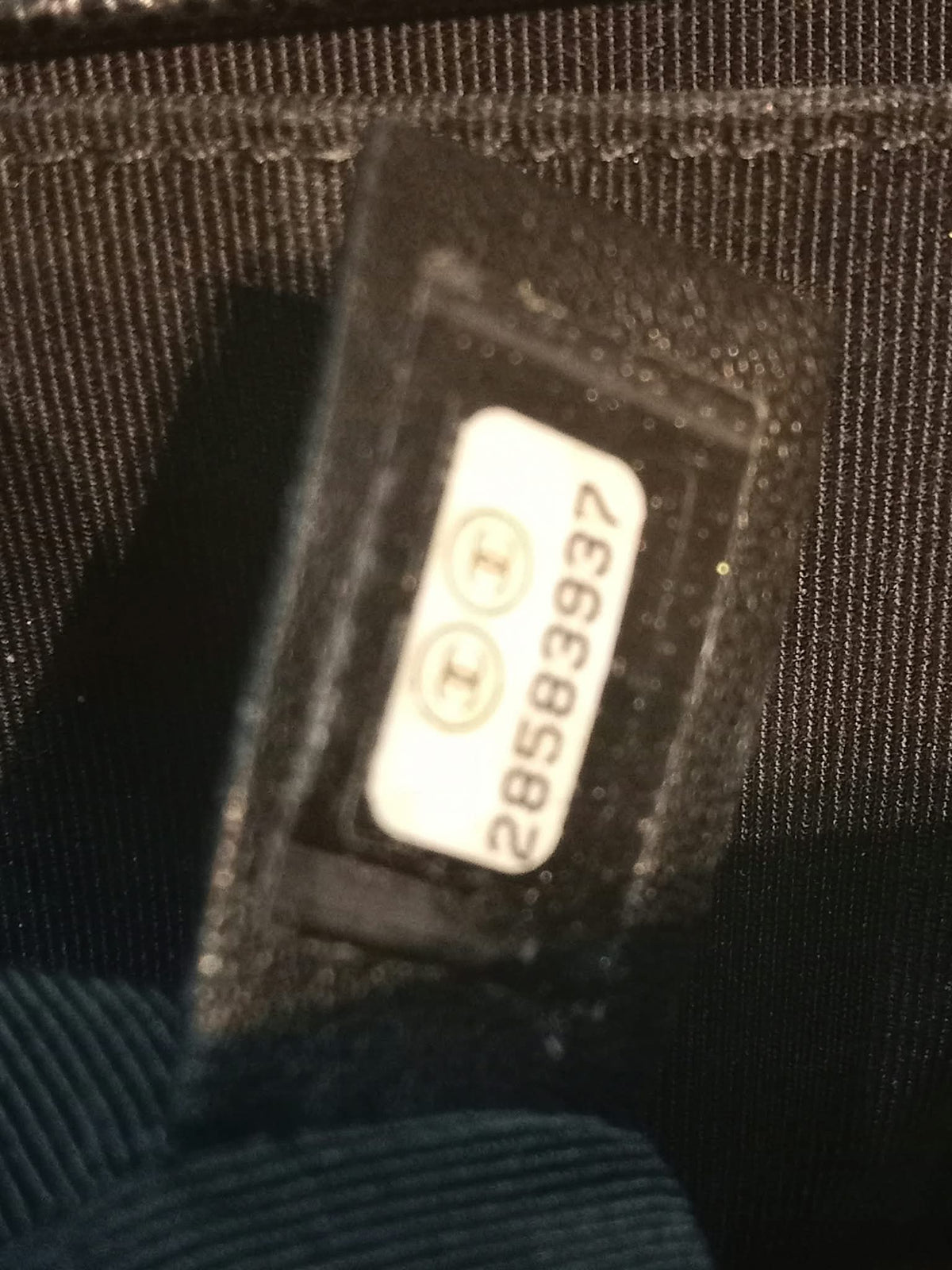 Chanel Boy Flap Black Caviar Old Medium Series 28