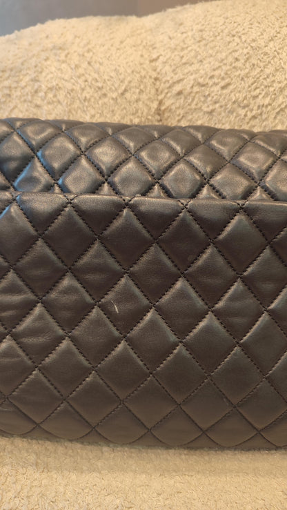 Chanel Coco Rain Single XXL Flap Lambskin Black Series 14