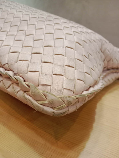 Bottega Veneta Intrecciato Hobo Bag Pink