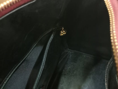 Chanel Boston Bag Burgundy Caviar Series 2