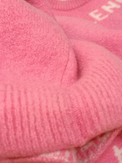 Balenciaga Wool Sweater Pink Size Small