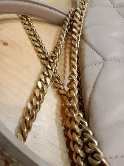 Saint Laurent Quilted Lambskin Lou Puffer Shoulder Bag