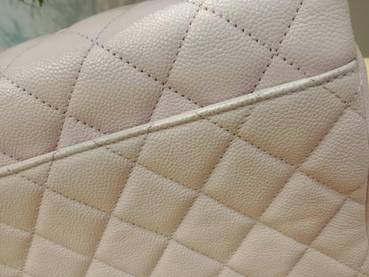 Chanel Business Affinity Light Pink Caviar Medium Microchipped