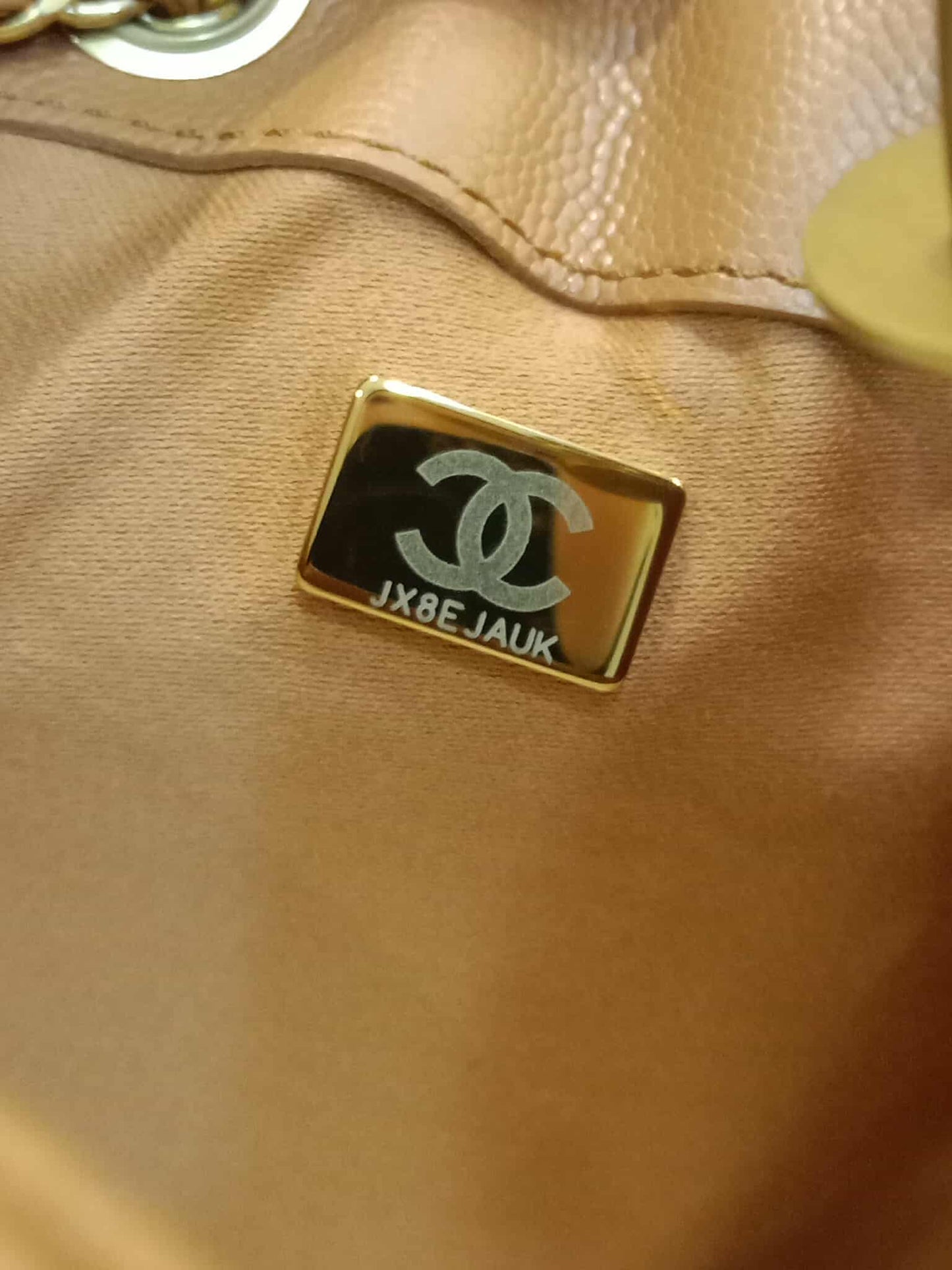 Chanel 25 Caramel  Caviar Microchipped Medium Brandnew