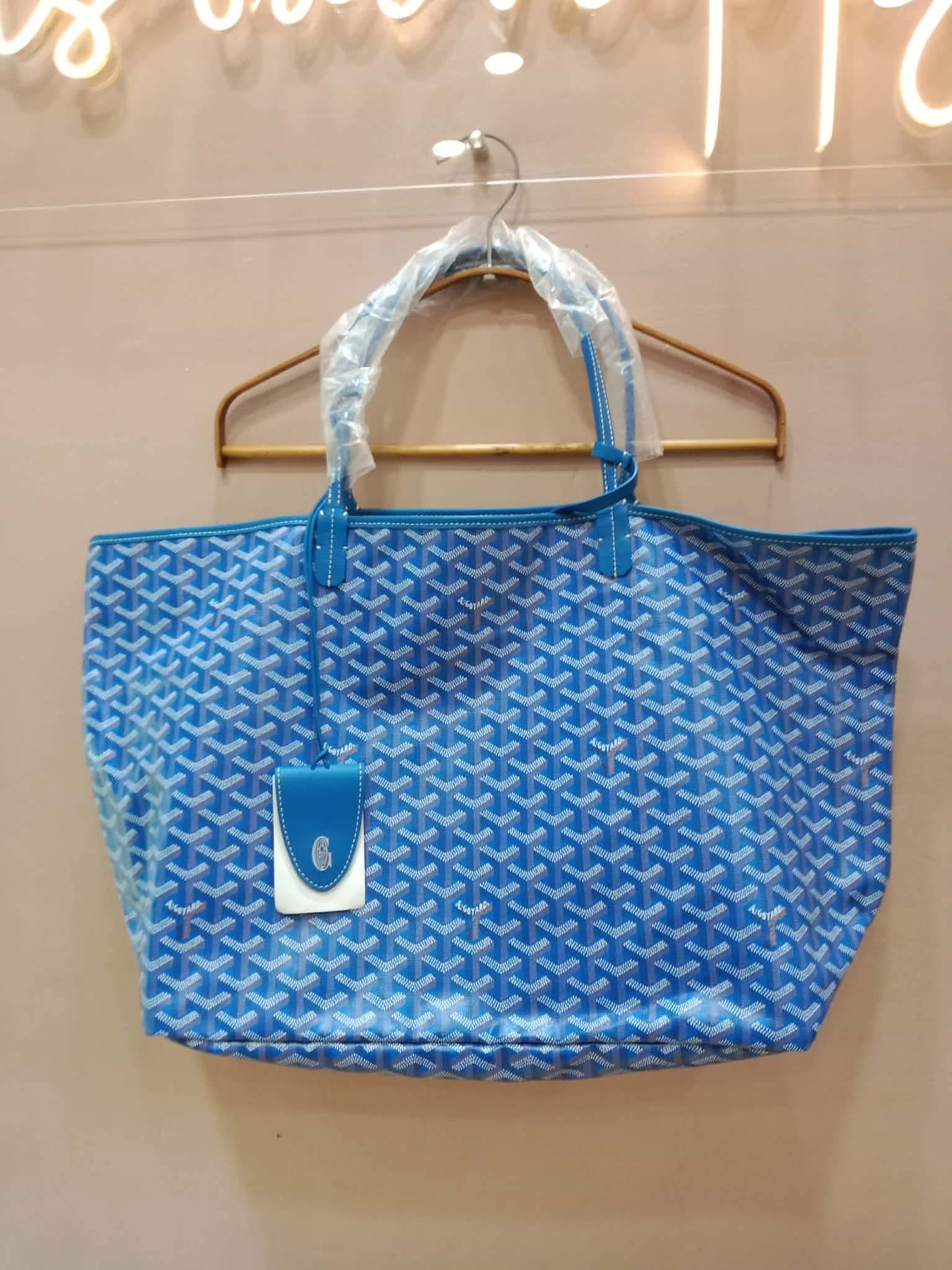 Goyard Saint Louis Tote Blue GM