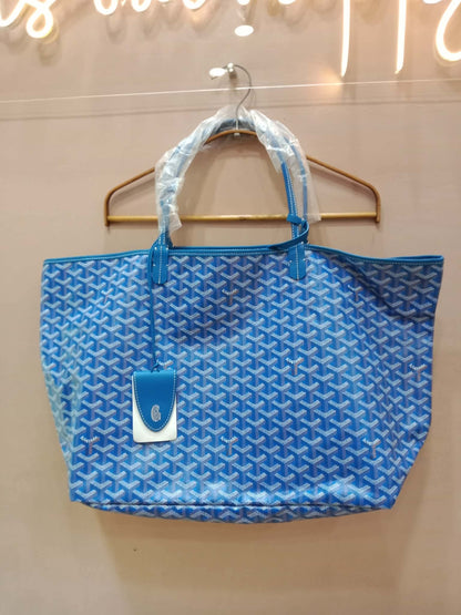 Goyard Saint Louis Tote Blue GM
