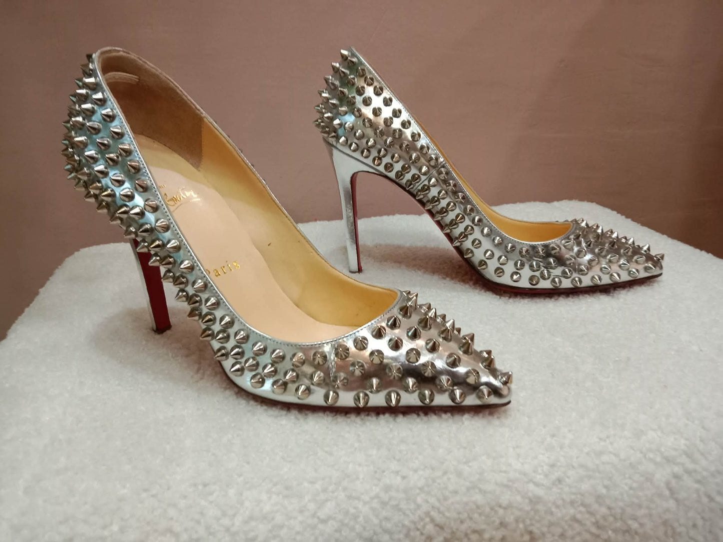Christian Louboutin Condora Spikes Pumps Size 37