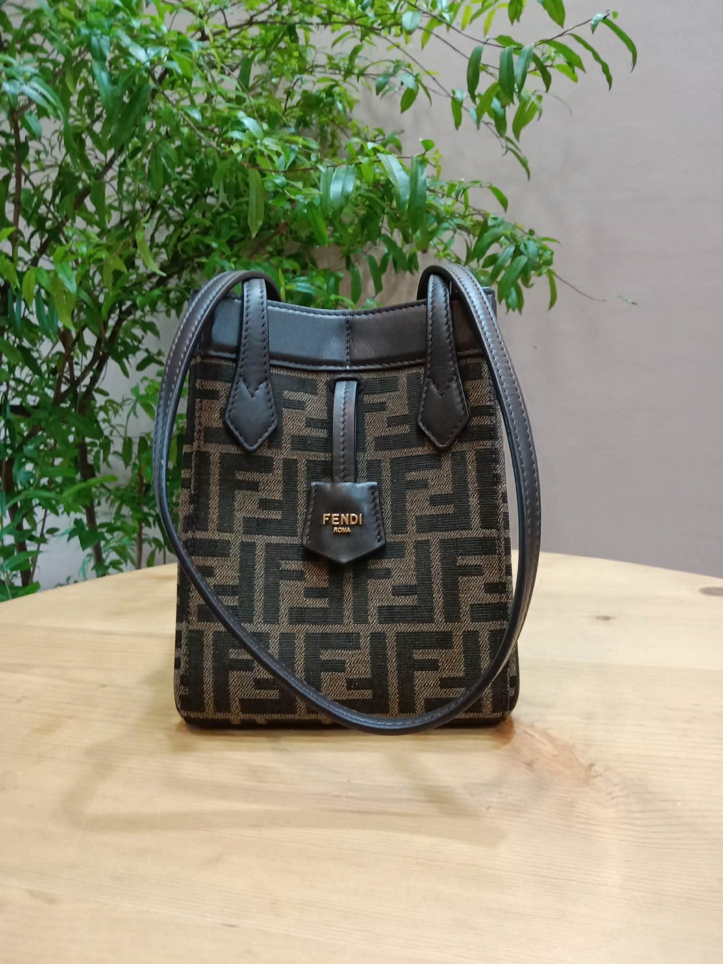 Fendi Origami Mini Bag Brown