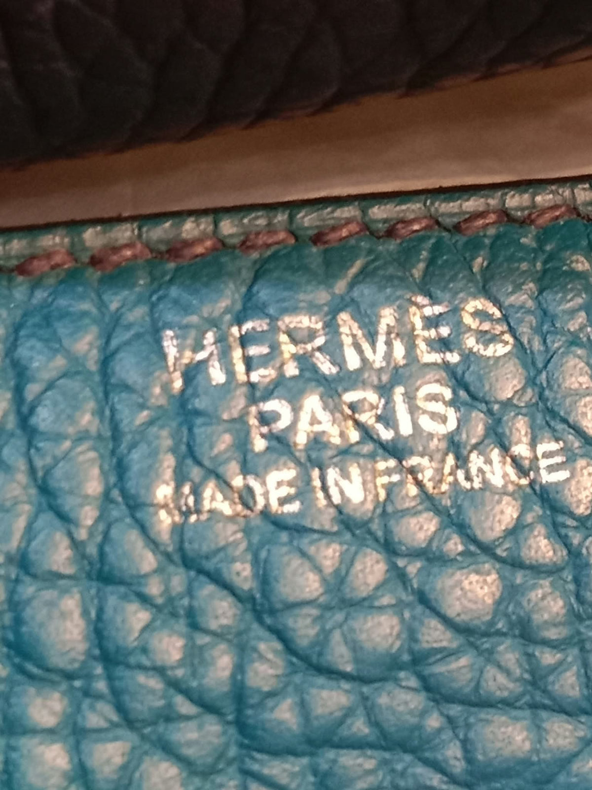 Hermes Lindy 30 Clemence Bleu Izmir Stamp R 2014