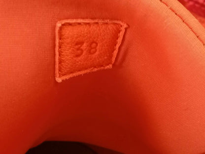 Hermes Miles Neoprene/Suede Sneakers Red Size 38