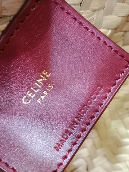 Celine Triomphe Panier Basket Purple Bag