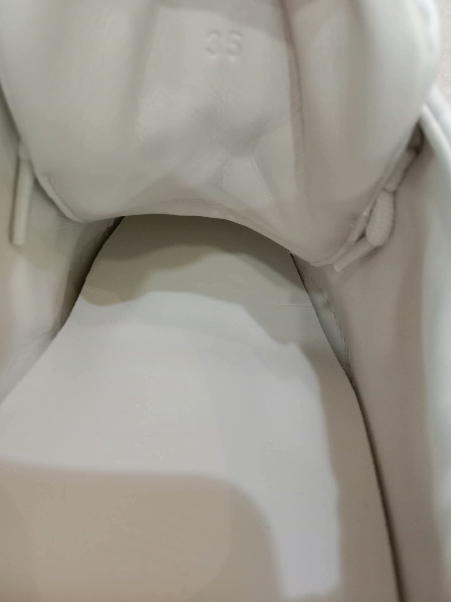 Hermes Day White Kelly Sneakers Rose Gold Buckle Size 35