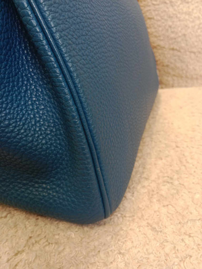 Hermes Birkin 30 Bleu De Galice Togo Stamp C 2018