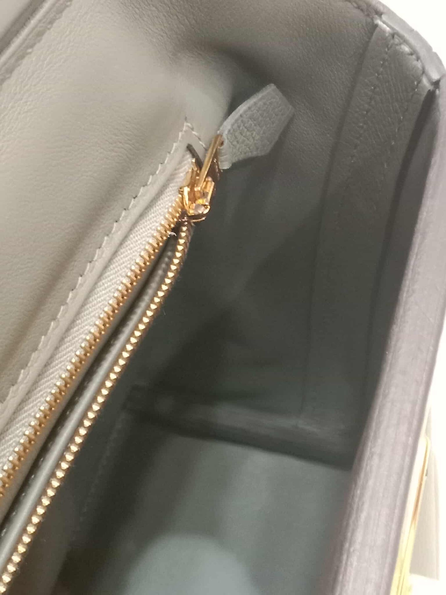 Hermes Mini 24/24 Gris Meyer Evercolor Stamp U 2022