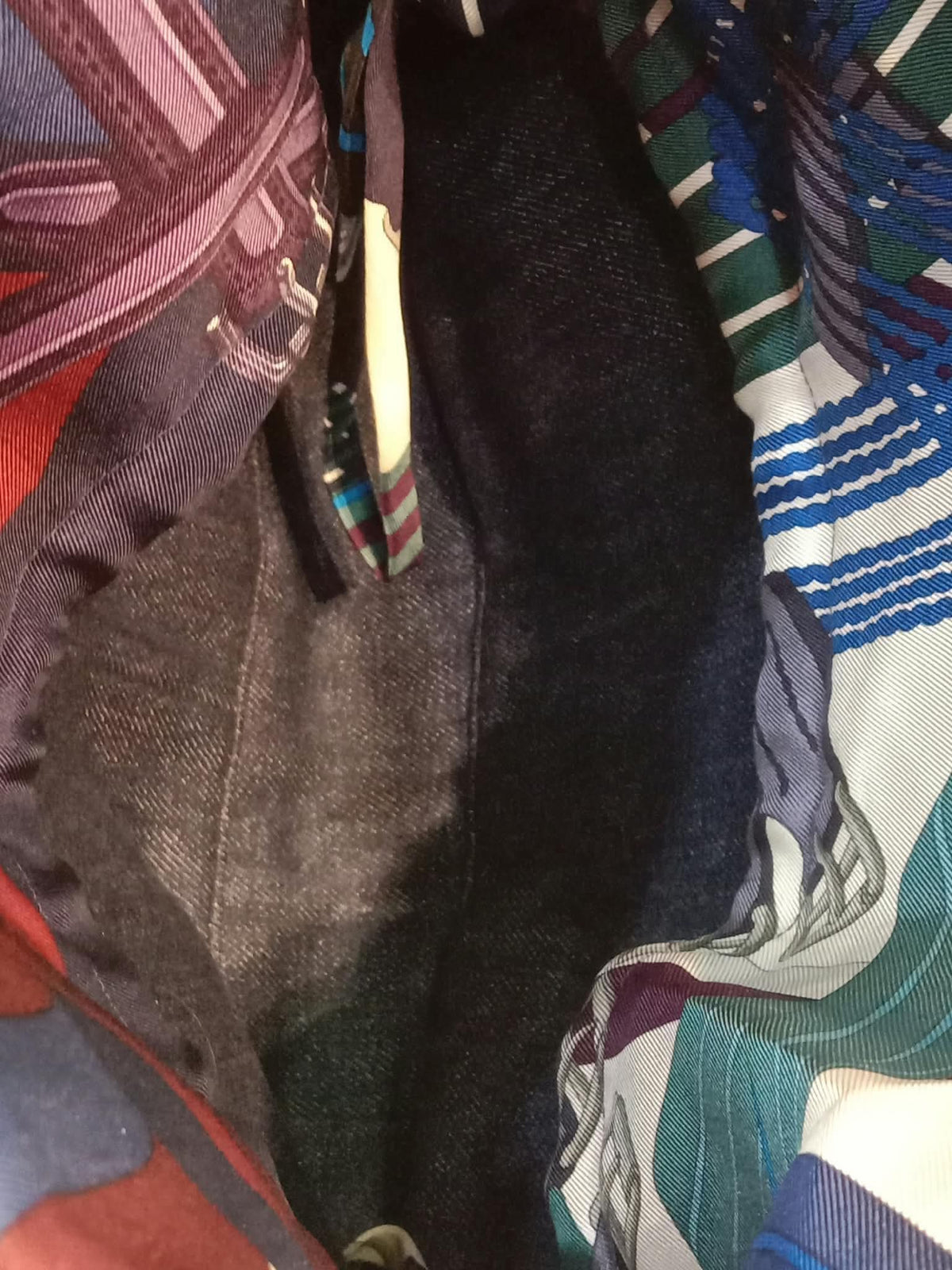 Hermes Petit H Denim Tote