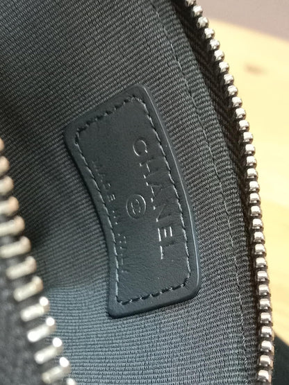 Chanel Quilted Caviar Crystal CC Zipped Coin Purse Dark Grey Diamond Quilted Multicolored Crystal Embellished CC Logo Microchipped
