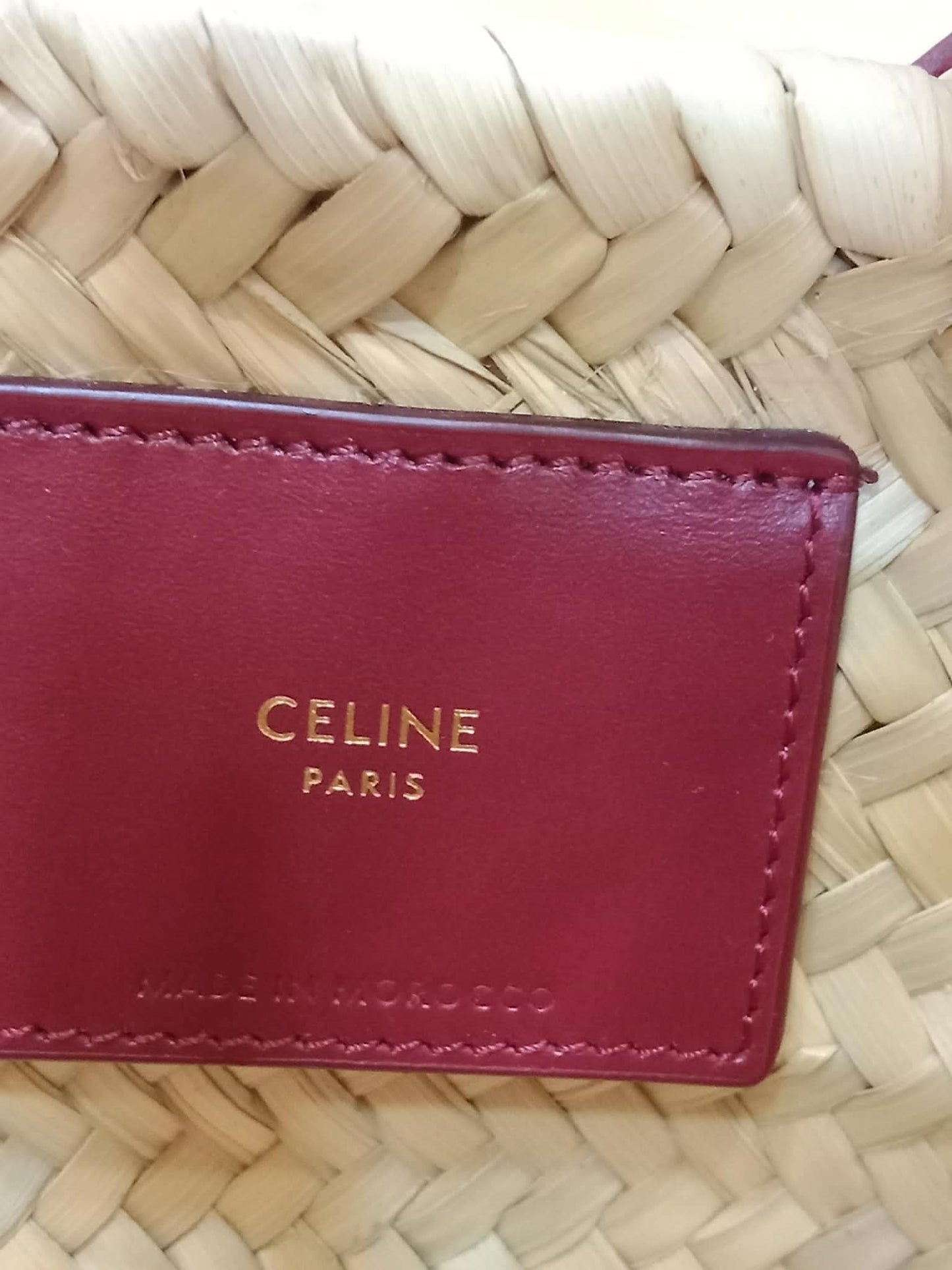 Celine Triomphe Panier Basket Purple Bag
